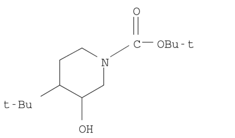 1-Piperidinecarboxylic acid, 4-(1,1-dimethylethyl)-3-hydroxy-, 1,1-dimethylethyl ester